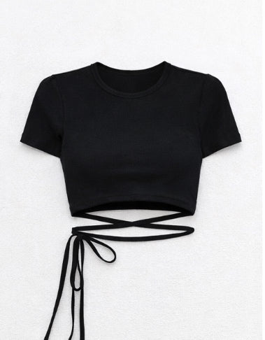 Siyah Crop (Tekli)