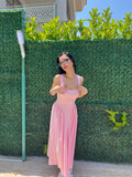 Blush Maxi Elbise Pembe