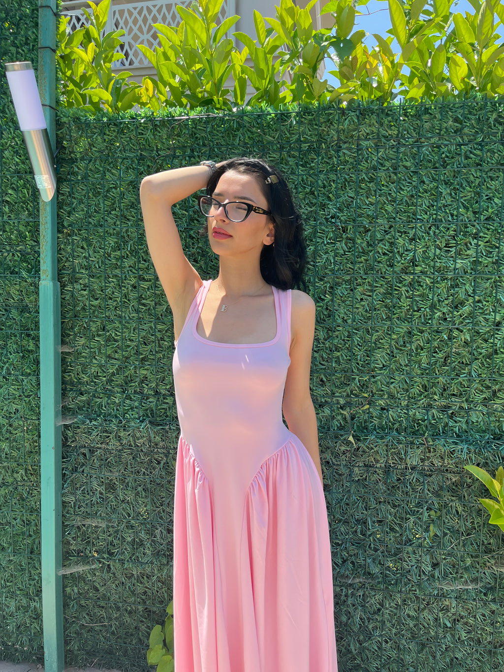 Blush Maxi Elbise Pembe