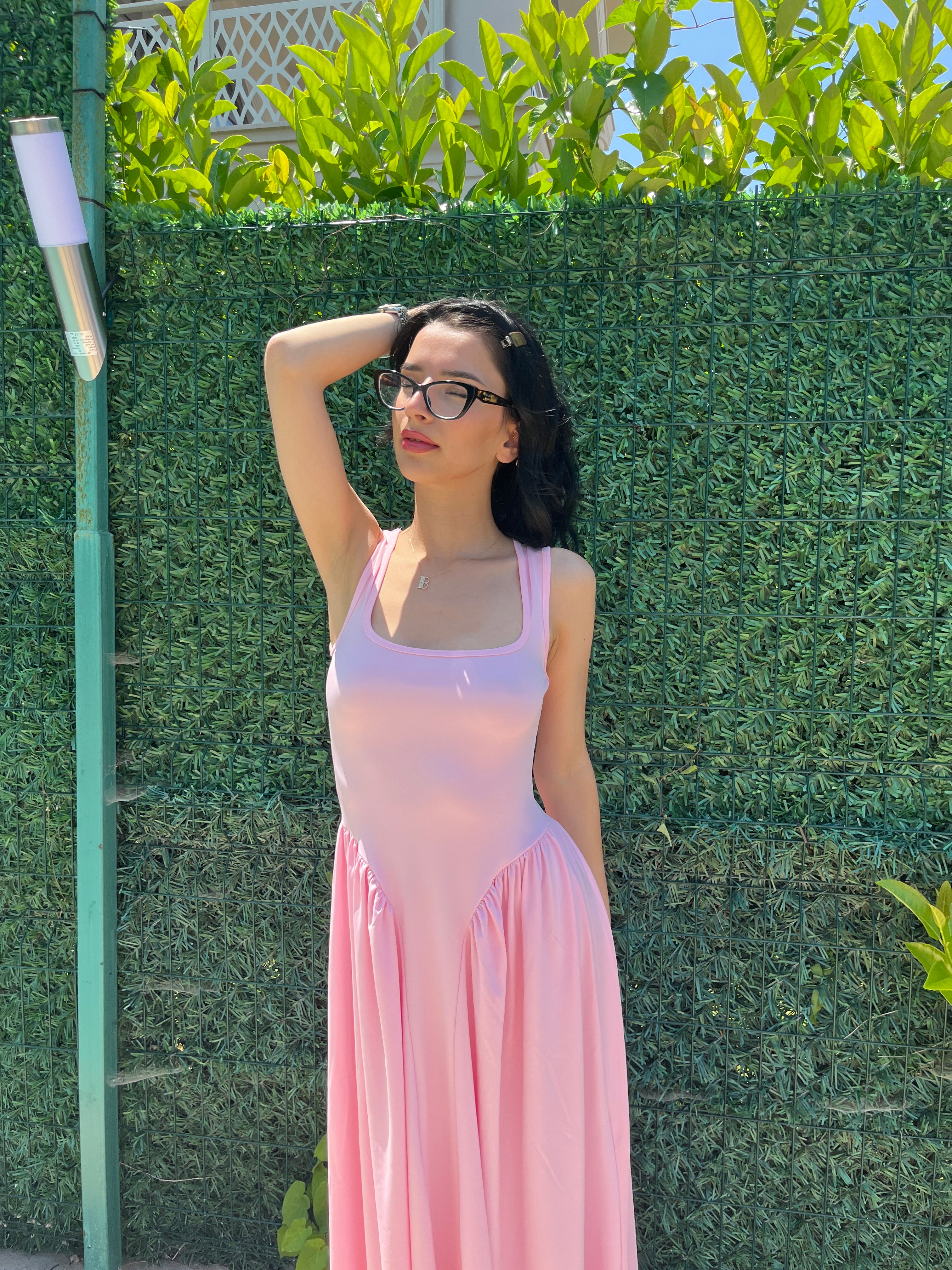 Blush Maxi Elbise Pembe