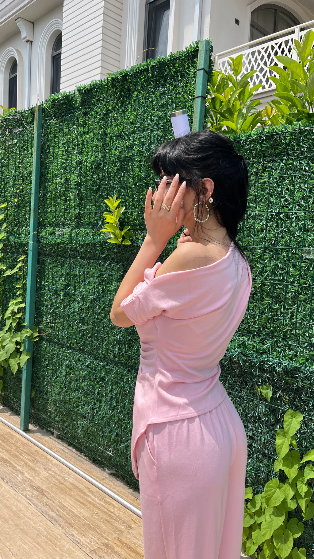 Rosalie Drape Takım Pembe