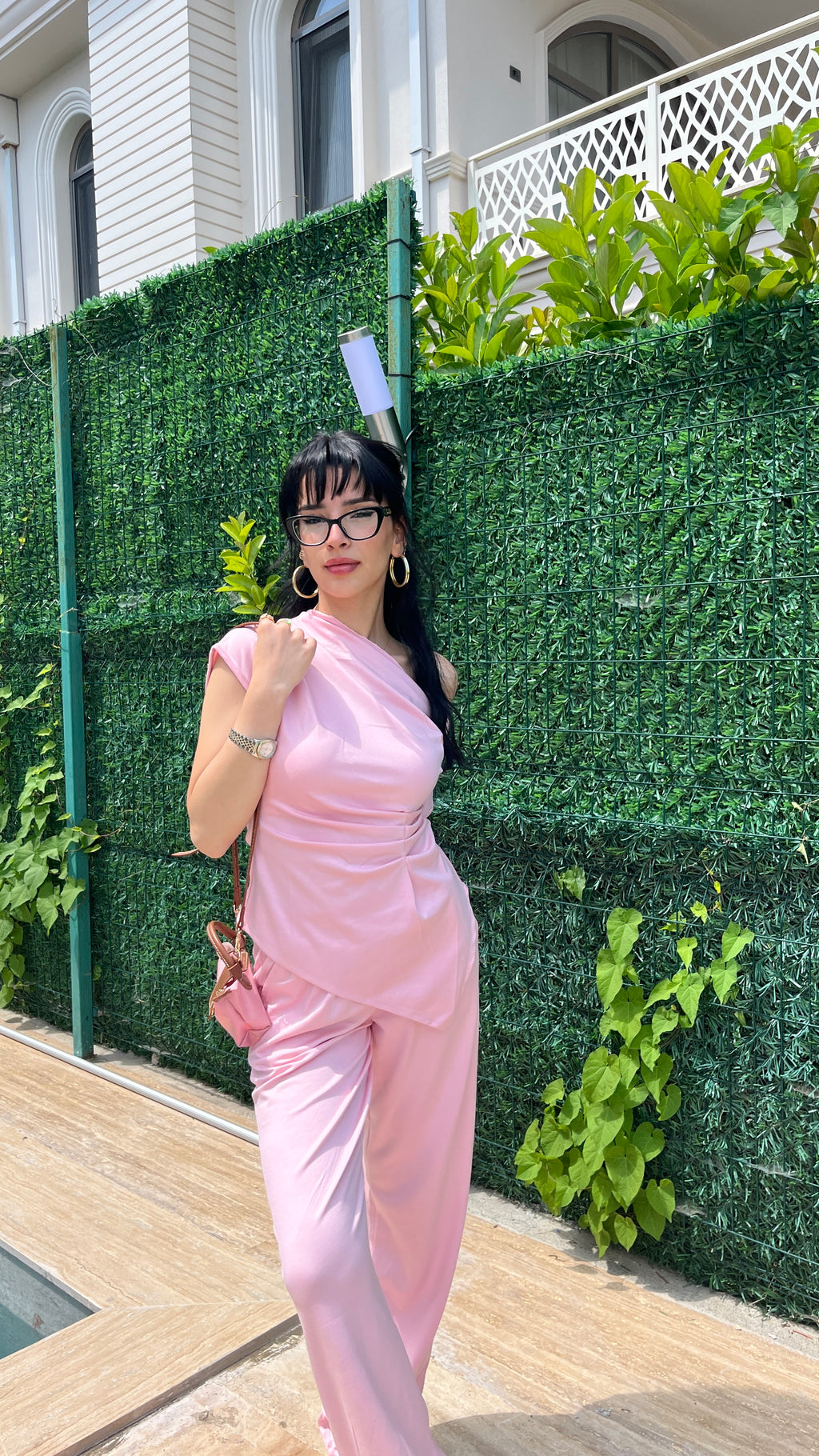 Rosalie Drape Takım Pembe