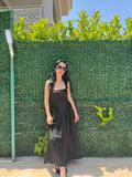 Blush Maxi Elbise Siyah