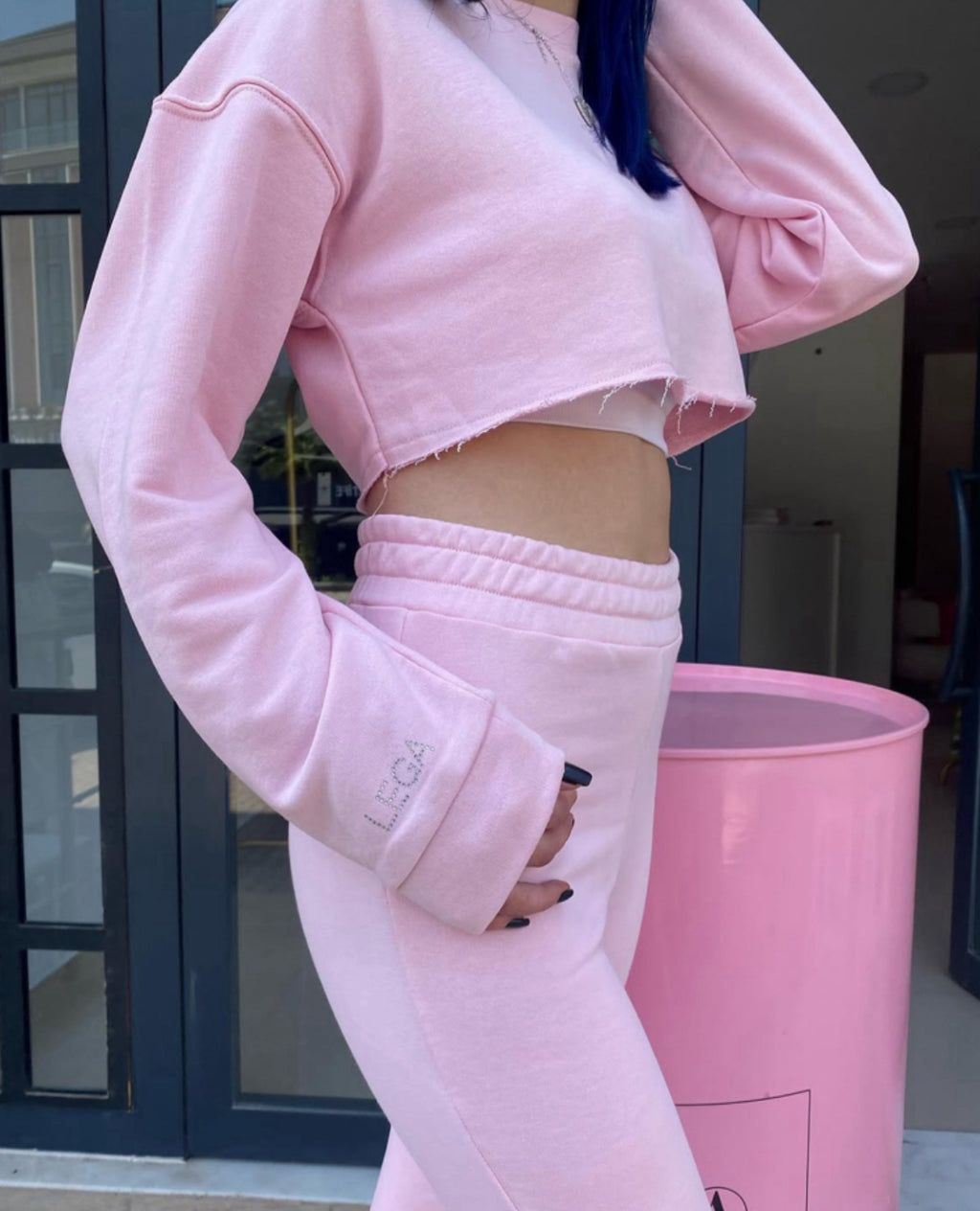 Pembe Crop Takım